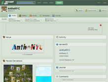 Tablet Screenshot of anthony-c.deviantart.com