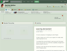 Tablet Screenshot of marshal-mellow.deviantart.com