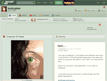 Tablet Screenshot of louiscypher.deviantart.com