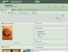 Tablet Screenshot of dlaquiar42.deviantart.com