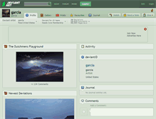 Tablet Screenshot of garcia.deviantart.com