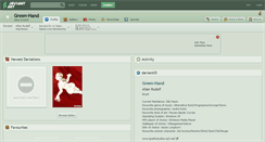 Desktop Screenshot of green-hand.deviantart.com