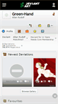 Mobile Screenshot of green-hand.deviantart.com