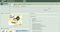 Desktop Screenshot of cantisama.deviantart.com