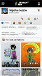 Mobile Screenshot of nepeta-leijon.deviantart.com