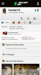Mobile Screenshot of human72.deviantart.com