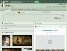 Tablet Screenshot of human72.deviantart.com