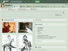 Tablet Screenshot of jezabel7.deviantart.com