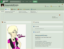 Tablet Screenshot of masqueradeddreams.deviantart.com