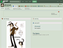 Tablet Screenshot of driverzed.deviantart.com