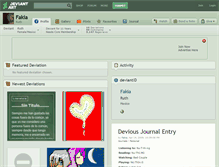 Tablet Screenshot of fakia.deviantart.com