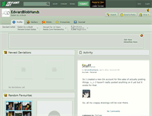 Tablet Screenshot of edwardblobhands.deviantart.com
