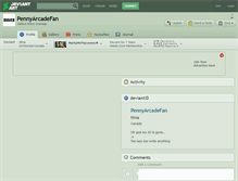 Tablet Screenshot of pennyarcadefan.deviantart.com