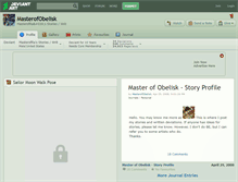 Tablet Screenshot of masterofobelisk.deviantart.com