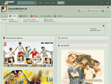 Tablet Screenshot of onlyaddictionjb.deviantart.com