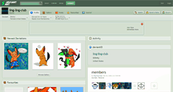 Desktop Screenshot of ling-ling-club.deviantart.com