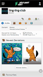 Mobile Screenshot of ling-ling-club.deviantart.com