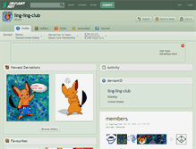 Tablet Screenshot of ling-ling-club.deviantart.com