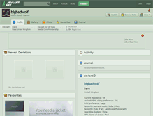 Tablet Screenshot of bigbadwolf.deviantart.com
