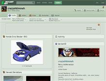 Tablet Screenshot of crazzehtimmeh.deviantart.com