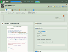 Tablet Screenshot of jazzymankind.deviantart.com