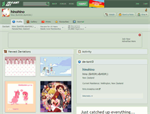Tablet Screenshot of hinohino.deviantart.com
