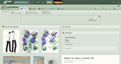 Desktop Screenshot of love-demon.deviantart.com