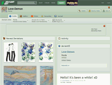 Tablet Screenshot of love-demon.deviantart.com