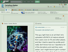 Tablet Screenshot of cornelious-raidon.deviantart.com