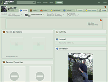 Tablet Screenshot of gzilla77.deviantart.com