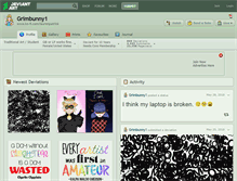 Tablet Screenshot of grimbunny1.deviantart.com
