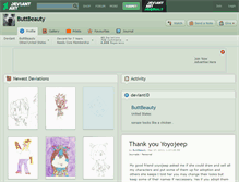 Tablet Screenshot of buttbeauty.deviantart.com