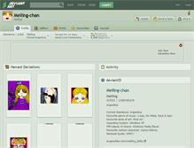 Tablet Screenshot of meiling-chan.deviantart.com