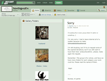 Tablet Screenshot of howlingwolf.deviantart.com