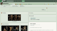 Desktop Screenshot of daemonhost.deviantart.com