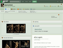 Tablet Screenshot of daemonhost.deviantart.com