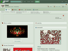 Tablet Screenshot of clouz.deviantart.com
