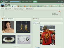 Tablet Screenshot of jocaps.deviantart.com