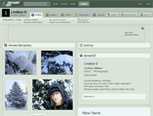 Tablet Screenshot of lindsey-d.deviantart.com