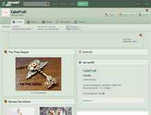 Tablet Screenshot of cakefruit.deviantart.com