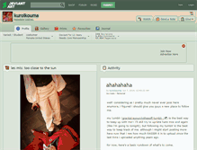 Tablet Screenshot of kuroikouma.deviantart.com