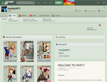 Tablet Screenshot of hetaliawfc.deviantart.com
