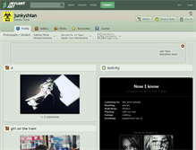 Tablet Screenshot of junkyshtan.deviantart.com