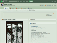 Tablet Screenshot of holylancer9.deviantart.com