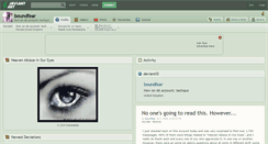 Desktop Screenshot of boundfear.deviantart.com