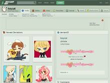 Tablet Screenshot of keycat.deviantart.com