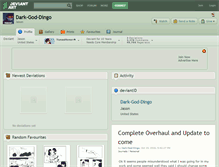 Tablet Screenshot of dark-god-dingo.deviantart.com