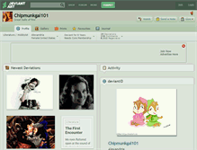 Tablet Screenshot of chipmunkgal101.deviantart.com