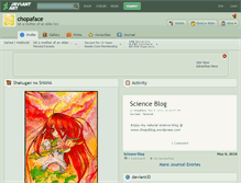 Tablet Screenshot of chopaface.deviantart.com