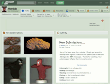Tablet Screenshot of moedub.deviantart.com